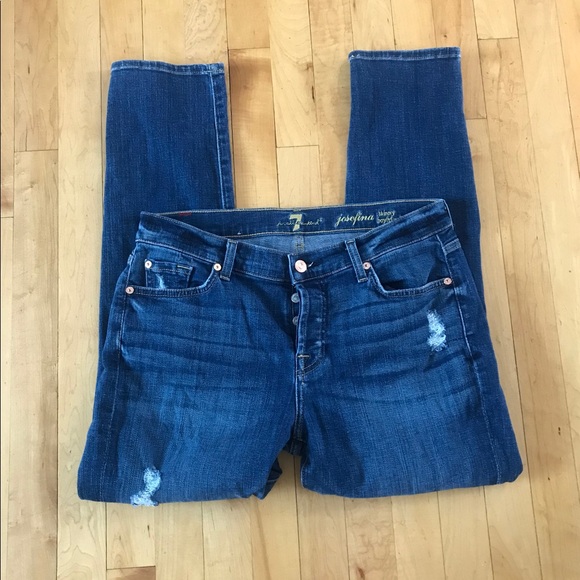 7 For All Mankind Denim - 7 For all Mankind Josefina Skinny Boyfriend Jeans